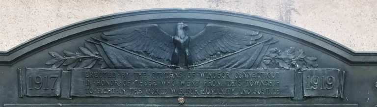 Windsor Connecticut World War I – Roll of Honor Memorial