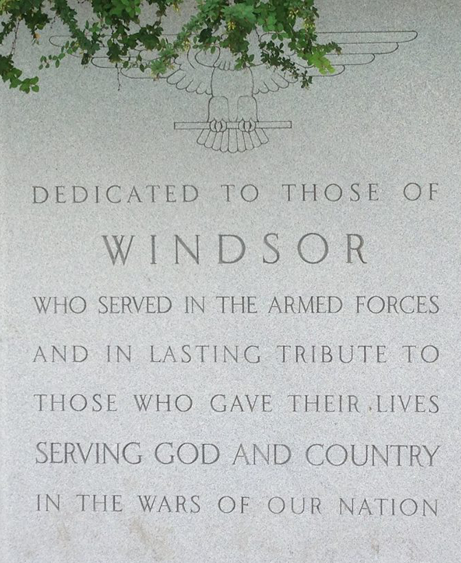 Roll of Honor: Windsor Connecticut Veterans Memorial